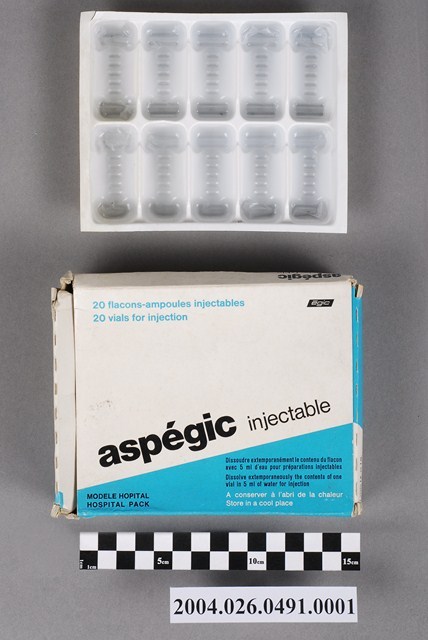 阿斯百吉乾粉注射劑之包裝外盒 (共5張)