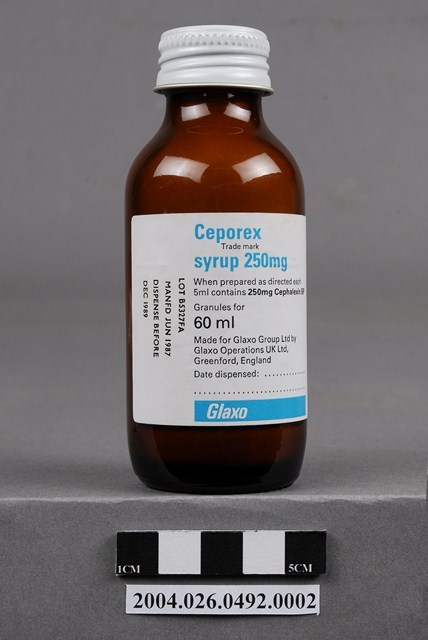 英國葛蘭素製「Ceporex」糖漿劑 (共7張)