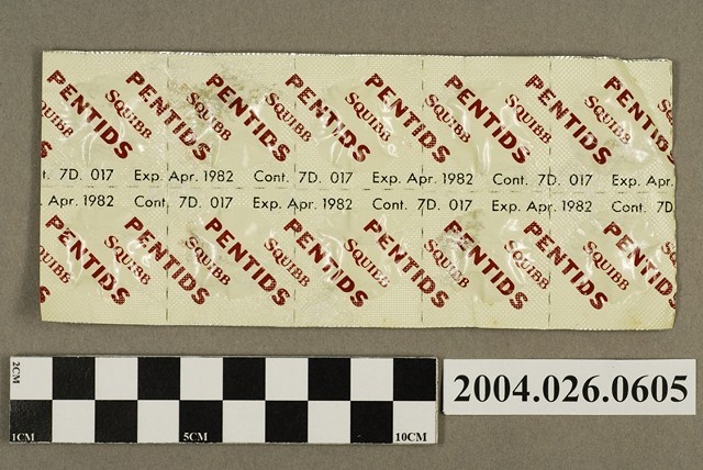 「PENTIDS SQUIBB」藥排 (共4張)