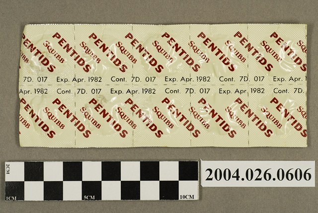 「PENTIDS SQUIBB」藥排 (共4張)