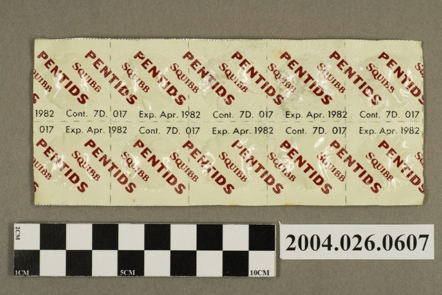 「PENTIDS SQUIBB」藥排 (共4張)