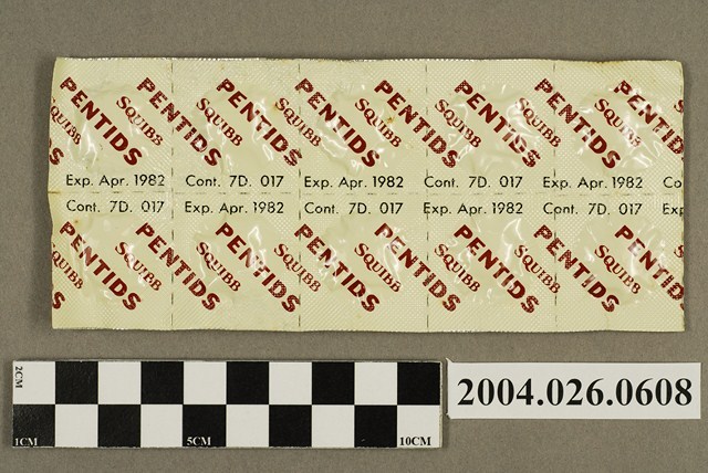 「PENTIDS SQUIBB」藥排 (共4張)