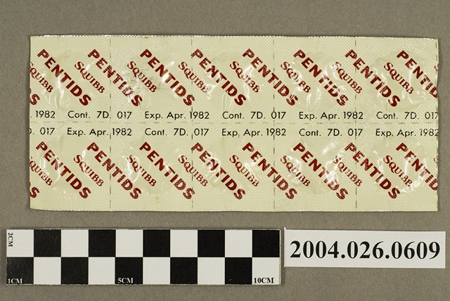 「PENTIDS SQUIBB」藥排 (共4張)