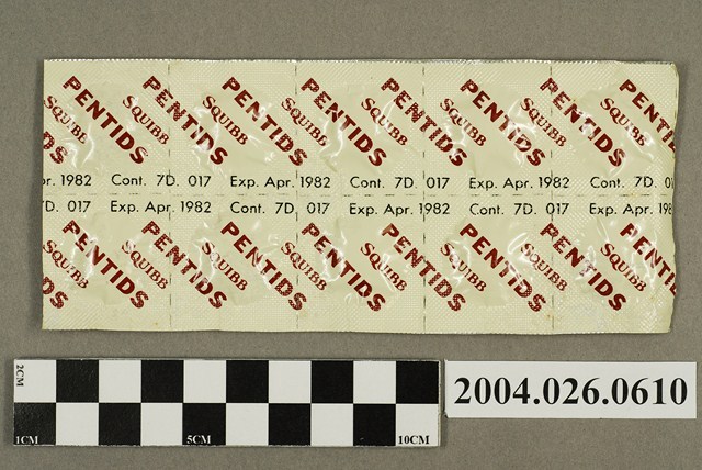 「PENTIDS SQUIBB」藥排 (共4張)