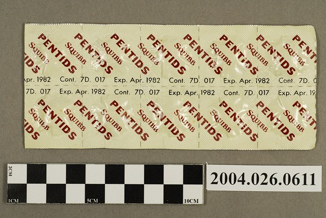 「PENTIDS SQUIBB」藥排 (共4張)