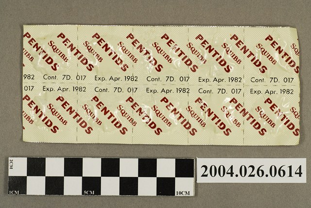 「PENTIDS SQUIBB」藥排 (共4張)