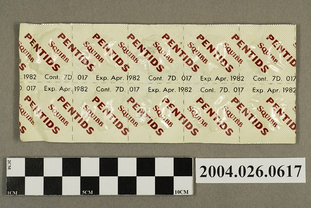 「PENTIDS SQUIBB」藥排 (共4張)