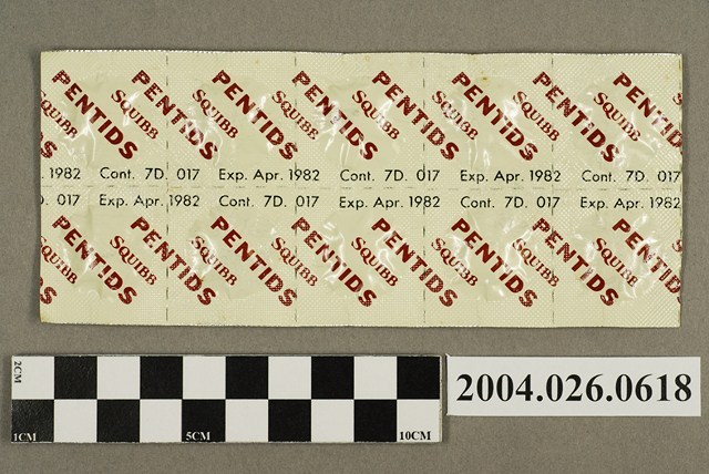 「PENTIDS SQUIBB」藥排 (共4張)