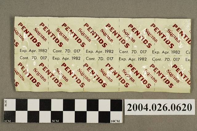 「PENTIDS SQUIBB」藥排 (共4張)