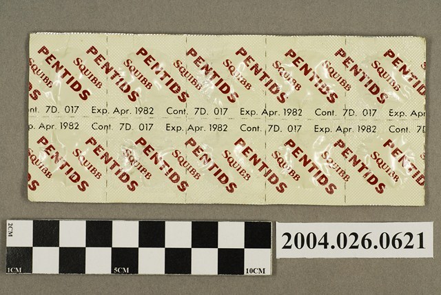 「PENTIDS SQUIBB」藥排 (共4張)