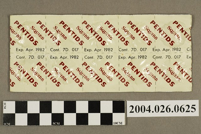 「PENTIDS SQUIBB」藥排 (共4張)