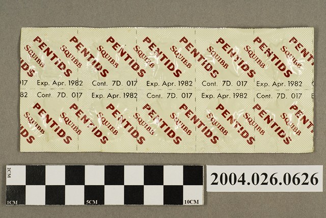 「PENTIDS SQUIBB」藥排 (共4張)