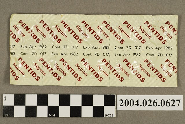 「PENTIDS SQUIBB」藥排 (共4張)