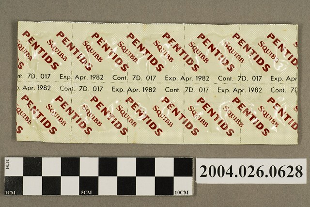 「PENTIDS SQUIBB」藥排 (共4張)