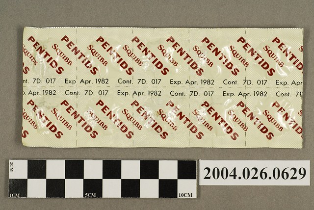 「PENTIDS SQUIBB」藥排 (共4張)