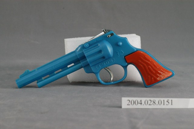 藍色玩具左輪手槍 (共3張)