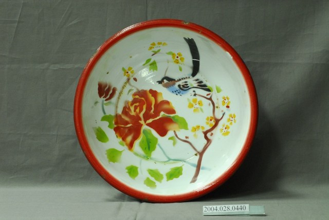 立茂琺瑯製喜上眉梢搪瓷臉盆 (共3張)