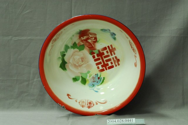 囍字搪瓷臉盆 (共3張)