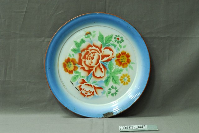 牡丹搪瓷盤 (共3張)