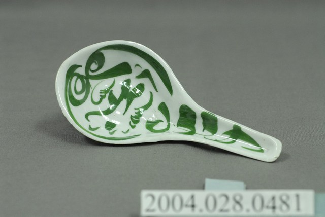 彩繪花草瓷湯匙 (共5張)