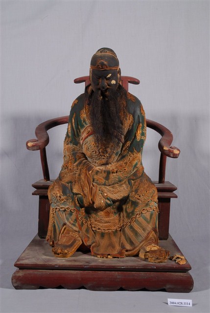 泥塑加彩關聖帝君像 (共1張)