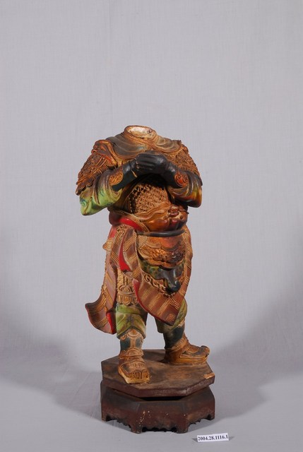 泥塑加彩周倉像身體 (共5張)