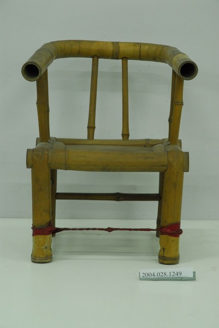 小型竹製靠背椅 (共3張)