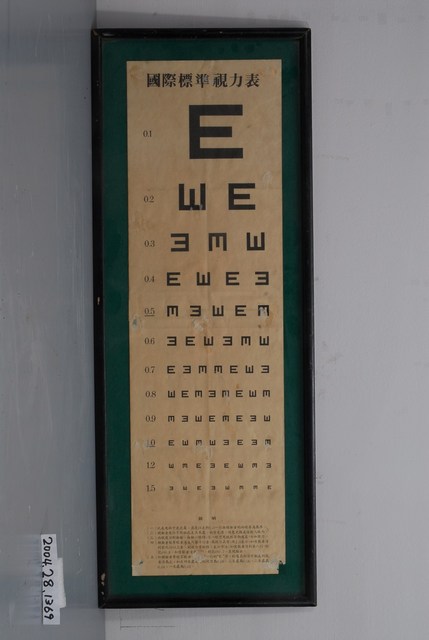 視力表 (共3張)
