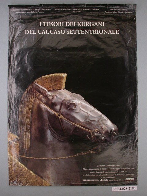 義大利杜林考古博物館展覽海報：I TESORI DEI KURGANI DEL CAUCASO SETTENTRIONALE (共1張)