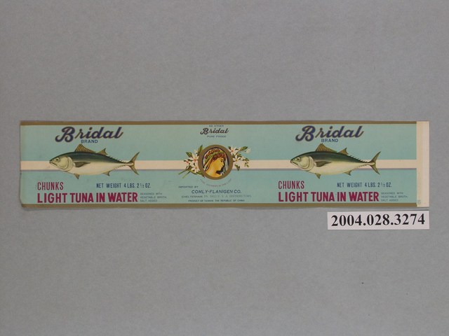 Bridal牌水煮鮪魚罐頭商標 (共2張)