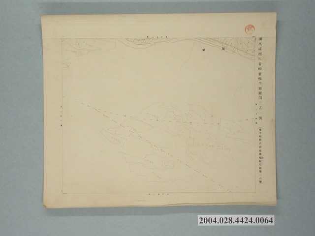 〈濁水溪河川省略臺帳平面圖第351號〉 (共2張)