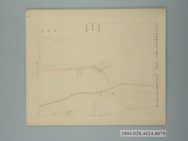 〈濁水溪河川省略臺帳平面圖第374號〉 (共2張)