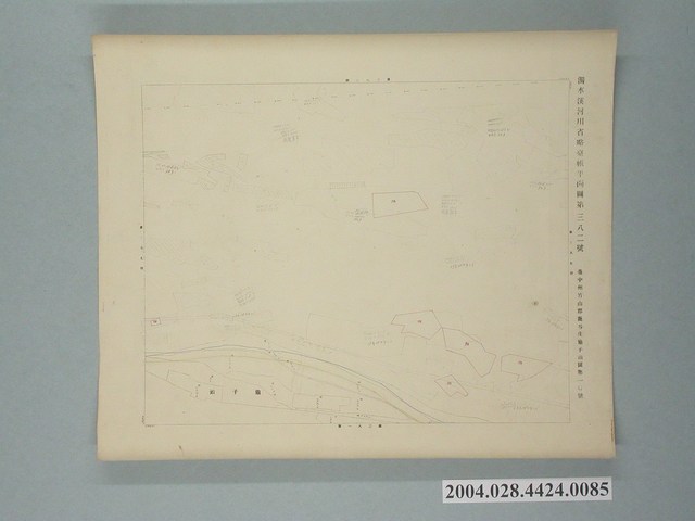〈濁水溪河川省略臺帳平面圖第382號〉 (共2張)