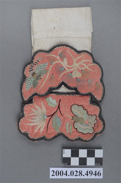 橙色綢地彩繡褡褳 (共7張)