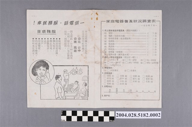 「臺灣電力公司用戶通訊」第67期之二 (共2張)