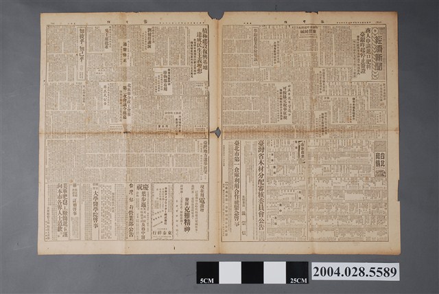 新生報社出版《新生報》1950年（民國39年）11月28日第5至8版 (共2張)