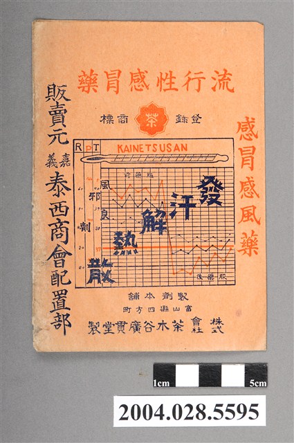 茶木谷廣貫堂流行性感冒藥袋 (共2張)