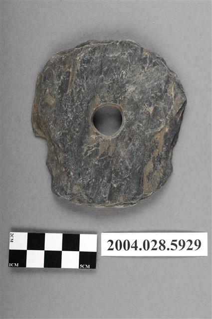 臺東樟原遺址磨製帶穿圓板 (共4張)