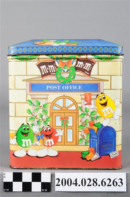 1995年聖誕限量版M&M's巧克力包裝鐵盒 (共10張)