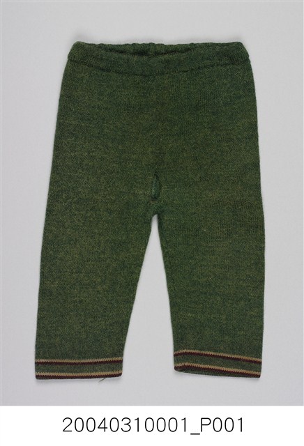 綠毛料針織男童長褲 (共1張)