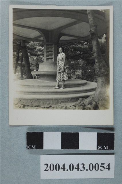 女子於涼亭獨照 (共2張)