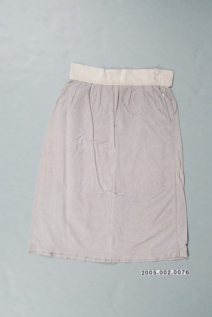 淺紫棉質格紋女裙 (共3張)