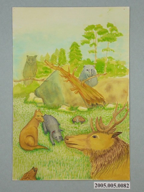 瑁瑁‧瑪邵《山豬向鹿王哭訴》 (共1張)