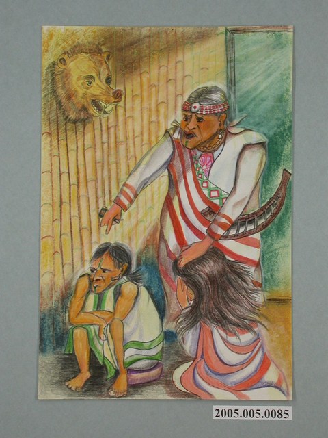 瑁瑁‧瑪邵《老人斥責小孩》 (共1張)