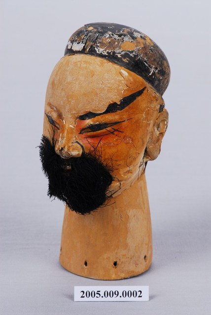 老生布袋戲偶頭 (共3張)