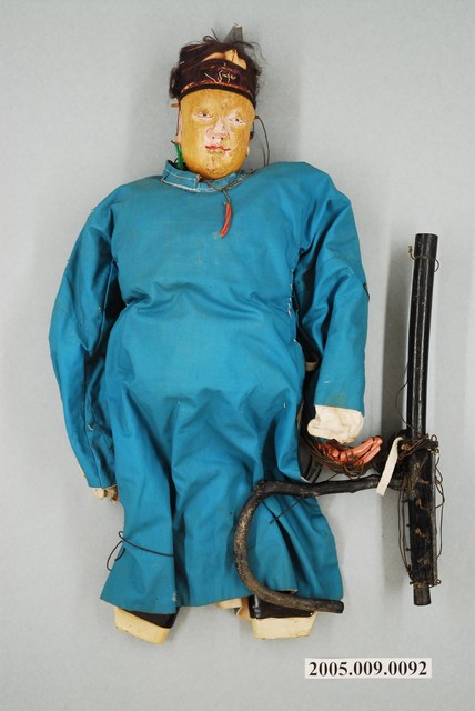 傀儡戲之生角戲偶著藍色披衣 (共2張)