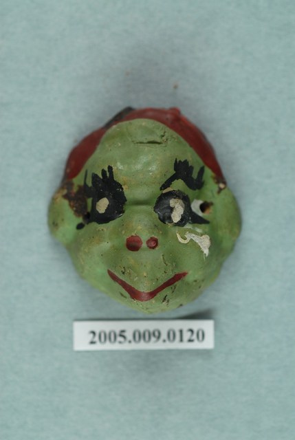 土黏香戲偶青面怪偶頭半成品 (共2張)