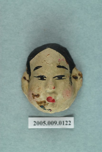 土黏香戲偶人面偶頭半成品 (共2張)