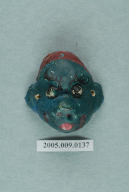 土黏香戲偶青面豬像偶頭半成品 (共2張)