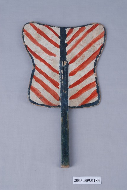 子弟戲道具木製芭蕉扇 (共2張)